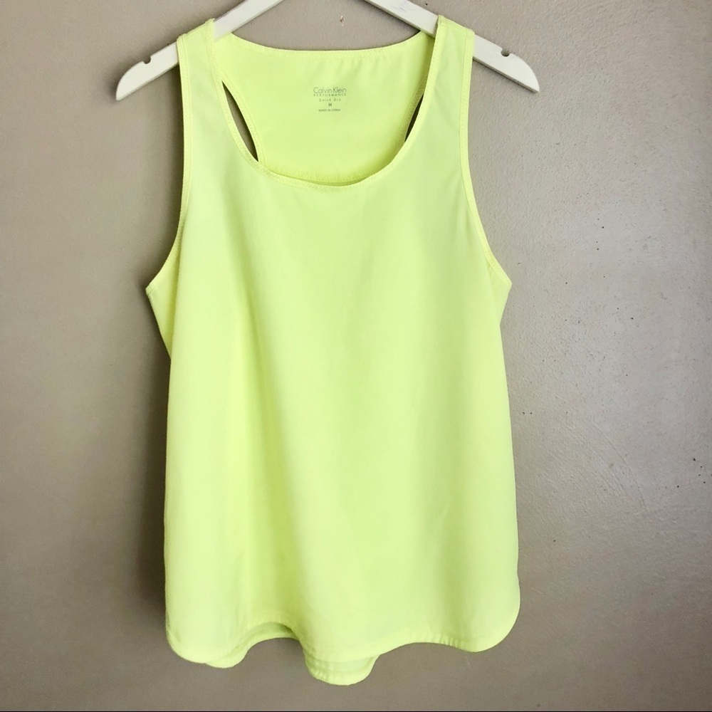 [CK] Yellow Performance Tank Top